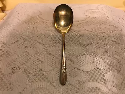 H&T Mfg Co Silver Plate Meadow Flower Serving Spoon • $6.95