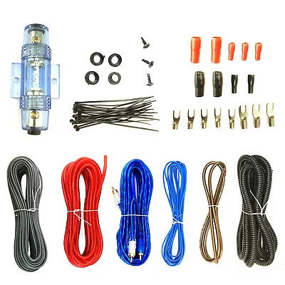 Enrock Complete 8 Gauge Amplifier Wiring Installation Kit • $37.99