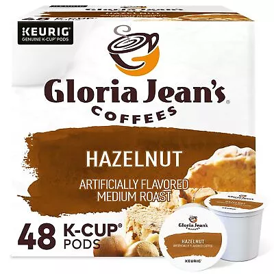 Gloria Jean's Hazelnut Keurig K-Cup Pods Medium Roast Coffee 48 Count • $24.99