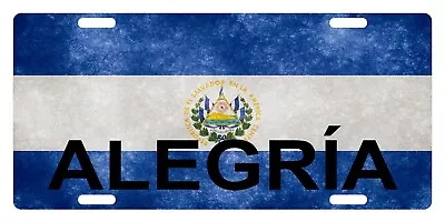 Republica De El Salvador Flag License Plate Patriotic Version Alegria • $13.57