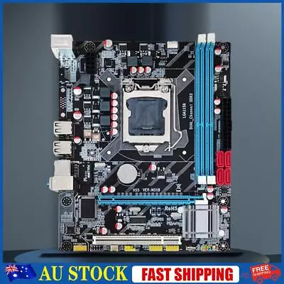 LGA1156 M-ATX Mainboard Computer Motherboard Dual Channel DDR3 Memory For I5 750 • $44.32