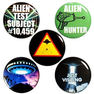 Alien Abduction Fridge Magnets Alien Sightings UFO Magnet Set 1  5 Pack MP57-5 • $5.98