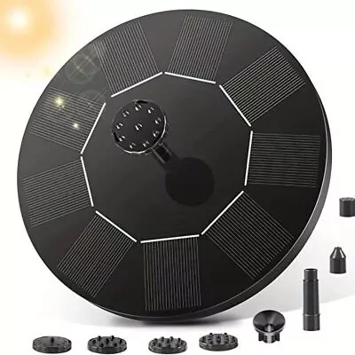 £10.99 • Buy Solar Fountain Floating Pump Water Feature Garden Pool Bird Bath Pond Outdoor
