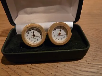 Vintage Tateossian Men’s Watch Cufflinks – Gold Colour • £39.99