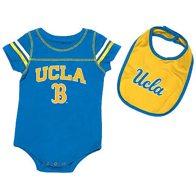 Newborn & Infant Colosseum Blue UCLA Bruins Chocolate Bodysuit & Bib Set • $21.99
