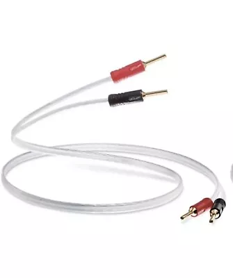 QED Performance XT25 Speaker Cable 0.25m Terminated Airloc QED ABS Forte Plugs • £18.99