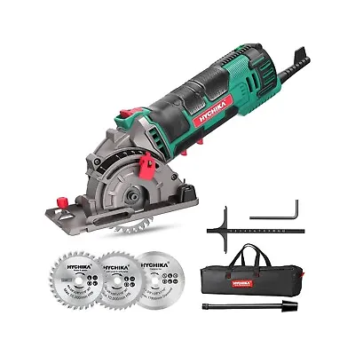 HYCHIKA Mini Circular Saw Hand Held Compact Circular Saw Power Tool Kit 4500RPM • $59.99