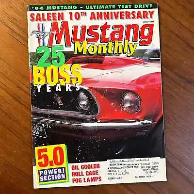 Mustang Monthly Magazine Jan 1994 Saleen 10th Anniversary • $12