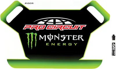 Pro Circuit MX ATV GNCC Racing Monster Energy Pit Board With Marker • $42.70