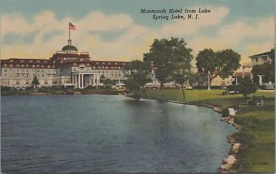 Postcard Monmouth Hotel From Lake Spring Lake NJ • $20
