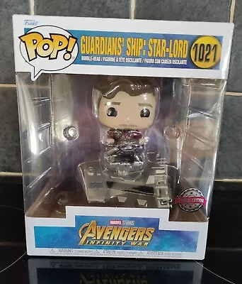 Funko POP! Avengers Infinity War 1021 Guardians' Ship Star-Lord Vinyl Figure • £12.90