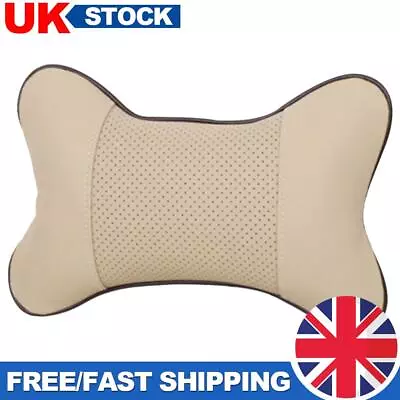 Universal Car Elastic Headrest Automobile Seat Neck Support Pillow (Beige) • £5.59