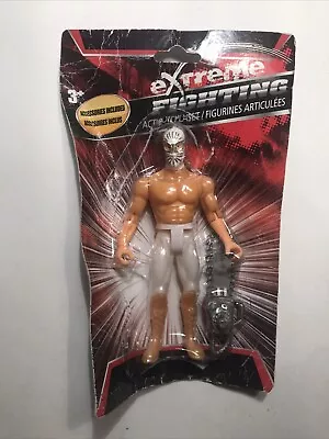 Rare Extreme Fighting Action Figure Bootleg Mexican Wrestler W/ Chainsaw • $7.50