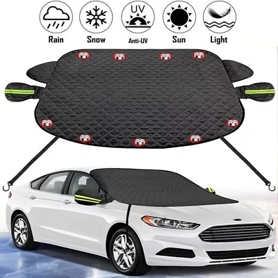 Magnetic Car Windshield Snow Cover Winter Windscreen Ice Frost Protector Guard • $14.99