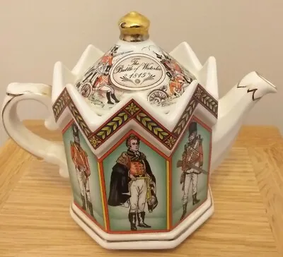 Sadler Duke Of Wellington & Soldiers Battle Of Waterloo Teapot 4441 Preowned  • £18