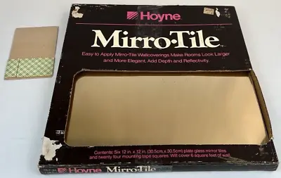 1982 Hoyne Honey Brass Soft Gold Mirro-Tile 3 Mirror Tiles Remaining Vintage 80s • $49.99