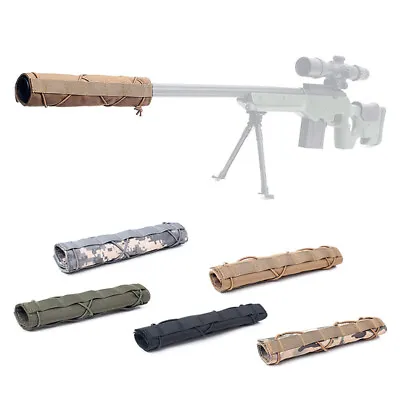 £6.41 • Buy Tactical Airsoft Suppressor Cover Airsoft Silencer Protector Cover Case Military