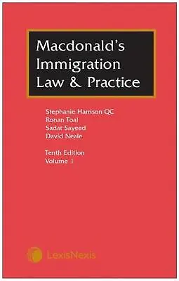 £384.49 • Buy Macdonald's Immigration Law & Practice By Ronan Toal Hardcover Book