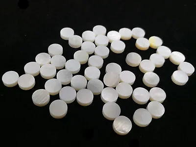 50PCS 8mm Guitar MOP MOTHER OF PEARL Shell Inlay Dot Fingerboard WHITE Luthier  • $15.99