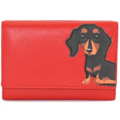 Mala Leather Frank Tri Fold Purse With RFID - Red - BNWT • £36.50