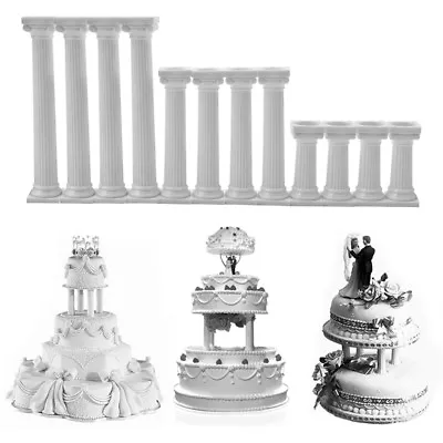 Cakesupplie Wedding Cake Stand Support Mold Caketool Decoration Grecian Pillars • £4.70