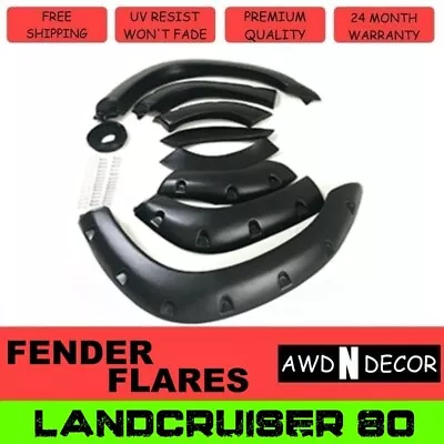 Jungle Fender Flares To Suit Toyota Landcruiser 80 Series 1990-1998 80mm Wide • $289.99