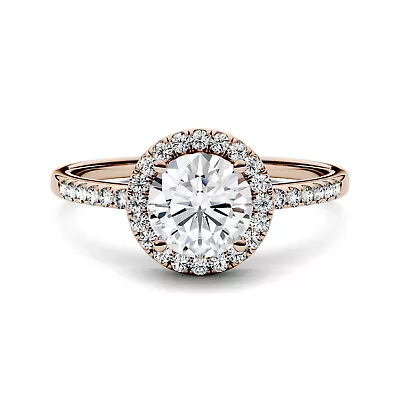 Moissanite By Charles & Colvard 6.5mm Round Engagement Ring 1.30cttw DEW • $636.30