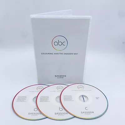 VIDAL SASSOON ABC - Colouring Hair The Sassoon Way 3 DVD SET Fast Free Ship • $59.99