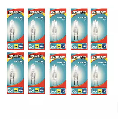 £4.25 • Buy 10x G4 Halogen Capsule Bulbs Replace Bulb Light Lamp Warm White 232 14W(20W) 12V