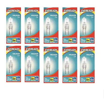 10x G4 Halogen Capsule Bulbs Replace Bulb Light Lamp Warm White 232 14W(20W) 12V • £5.99