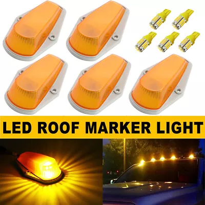 5Pcs Amber LED Cab Roof Marker Top Lights For 1973-1997 FORD F350 F150 F250 • $20.95