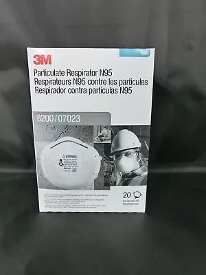 3M Particulate Respirator N95 Masks 8200-07023 - 2 Boxes Of 20 Masks - 40 Total • $30