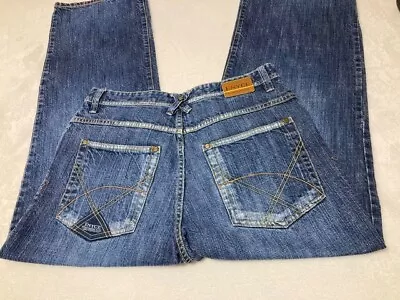 ENYCE Men's Jeans SIZE 32x29 Blue Denim Baggy Skater Wide Leg Y2K Hip Hop • $15