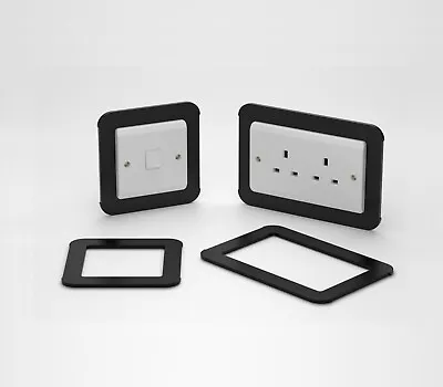 Double Single Socket Switch Surround / Finger Plate Light Switch / Plug Surround • £3.90