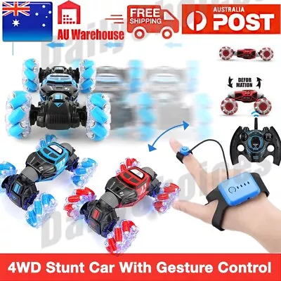 4WD Stunt Car RC Hand Gesture Sensing Off Roader Remote Control Off-Road Gift AU • $30.85