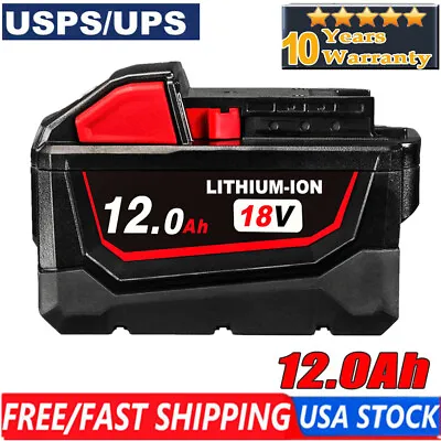 For Milwaukee 48-11-1812 M18 FUEL 18V XC 12.0Ah High Output Lithium-Ion Battery • $44.49