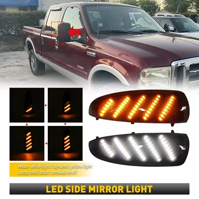 2/set Smoked LED Side Mirror Light Fit 03-07 Ford F250 F350 F450 F550 Super Duty • $30.99