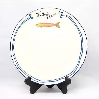 Anthropologie Trattoria Sardina Fish 11-inch Dinner Plate Molto Bene Retired • $24.99