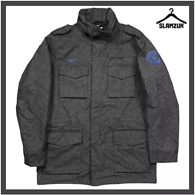 Manchester United Football Jacket Nike Medium M65 Military Coat 2012 2013 M43 • $74.69