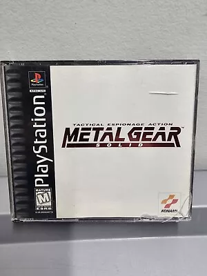 SONY PlayStation PS1 PSOne Metal Gear Solid (BLACK LABEL VERSION & COMPLETE) • $55