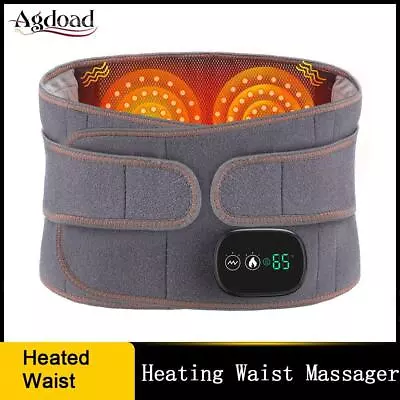 Electric Heating Therapy Lumbar Support Back Pain Relief Waist Massager Belt V • $63.99