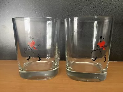 $23 • Buy Johnnie Walker Black Label Tapered  Round Tumbler Glasses MAN CAVE Whiskey Glass