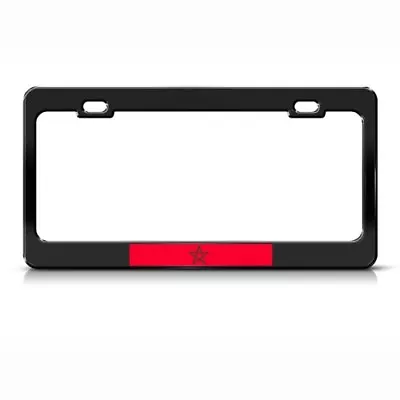 MOROCCO FLAG MOROCCAN Metal License Plate Frame Tag Holder Two Holes • $17.99