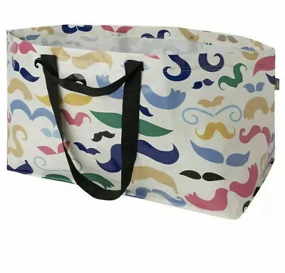 IKEA Tote Bag Mustache Storage Laundry 19 Gal Ikea Banglig Frakta New • $10.99