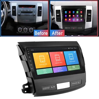 For 06-12 Mitsubishi Outlander Xl 2 Stereo Radio 9'' Android 10.1 Head Unit GPS • $157.75