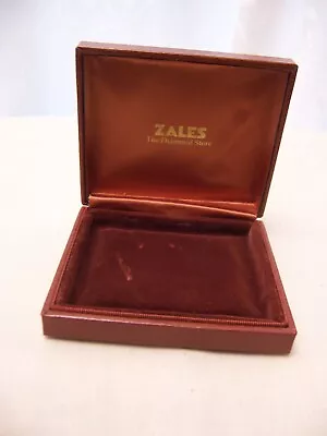 Zales Presentation Jewelry Box - Approx 4 X3 X1  - Soft Brown Velvet Lining • $7.99