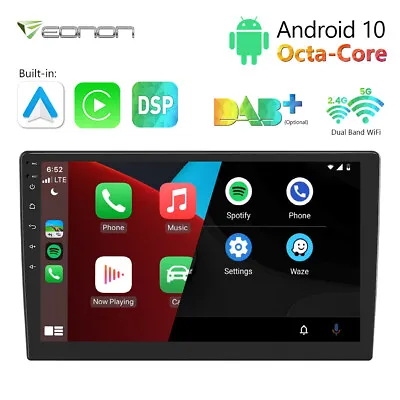Eonon 10.1  Octa Core Double 2 Din Android Auto Car GPS Navigation Stereo Radio • $200.17