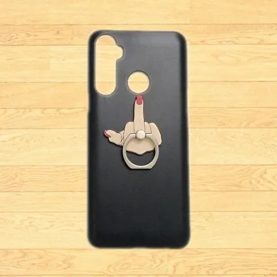 Cover For Various Phones 3D Middle Finger Ring Stand Holder Black Back Hard Case • $6.96