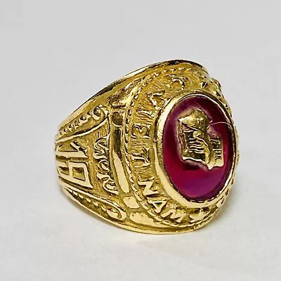 1975 Viet Nam Cong Hoa South Vietnam 14K Yellow Gold Size 6.25 Pinky Ring 9.8g • $1125