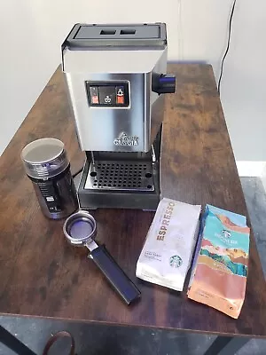 Gaggia Classic Espresso Coffee Machine With Grinder And Beans • £275